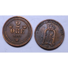 SWEDEN 2 Ore 1893