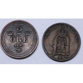 SWEDEN 2 Ore 1897