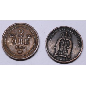 SWEDEN 2 Ore 1898