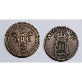 SWEDEN 2 Ore 1906