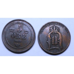 SWEDEN 5 Ore 1897