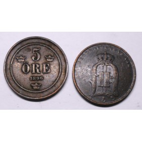 SWEDEN 5 Ore 1896