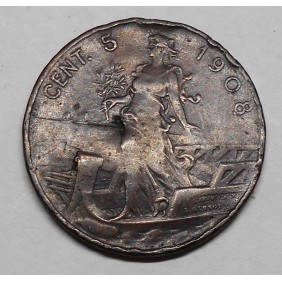5 Centesimi 1908