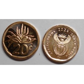 SOUTH AFRICA 20 Cents 2024...