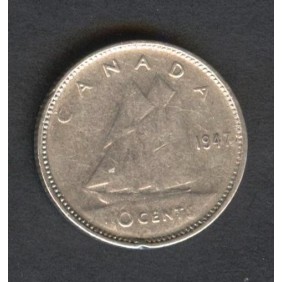 CANADA 10 Cents 1947 M.L....