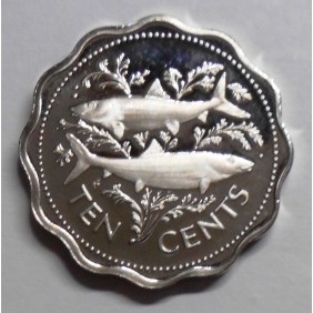 BAHAMAS 10 Cents 1976
