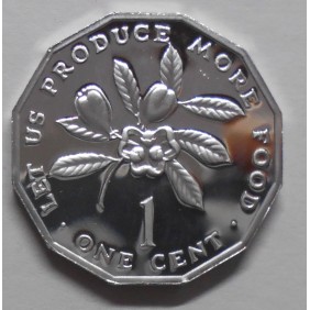 JAMAICA 1 Cent 1976 FAO PROOF
