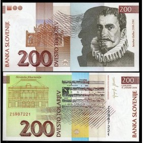 SLOVENIA 200 Tolarjev 2004