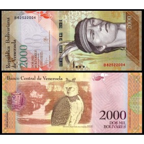 VENEZUELA 2000 Bolivares 2016