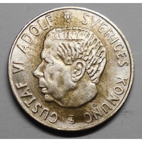 SWEDEN 1 Krona 1953 AG...