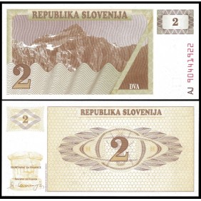 SLOVENIA 2 Tolarjev 1990