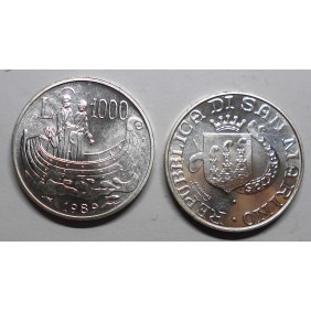 SAN MARINO 1000 Lire 1989...