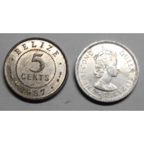 BELIZE 5 Cents 1987