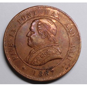 PIO IX 4 Soldi 1867 A.XXII