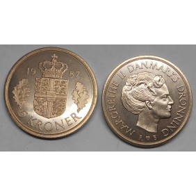 DENMARK 5 Kroner 1987