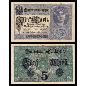 GERMANY 5 Mark 1917