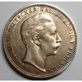 PRUSSIA 3 Mark 1909 A...
