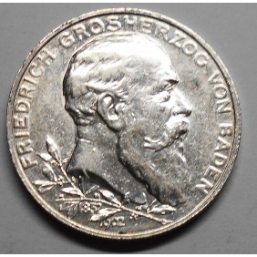 BADEN 2 Mark 1902 Friedrich...