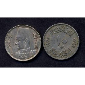 EGYPT 10 Milliemes 1938...