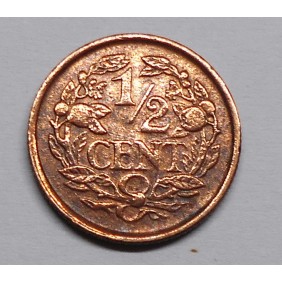 NETHERLANDS 1/2 Cent 1938