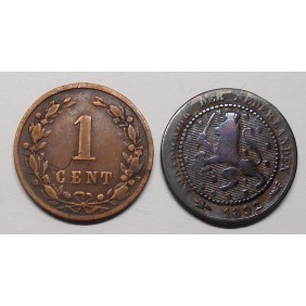 NETHERLANDS 1 Cent 1892