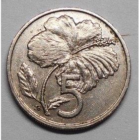 COOK ISLANDS 5 Cents 1992