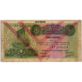 SYRIA 1 Livre 1939