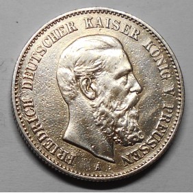 PRUSSIA 2 Mark 1888 A...