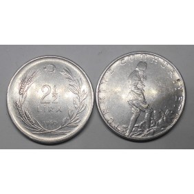 TURKEY 2 1/2 Lira 1960