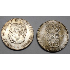 SWEDEN 1 Krona 1961 TS AG...