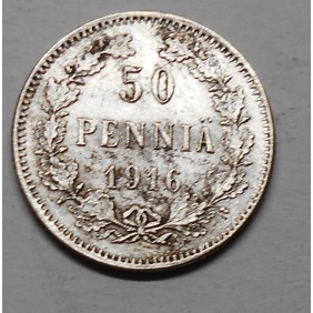FINLAND 50 Pennia 1916 AG