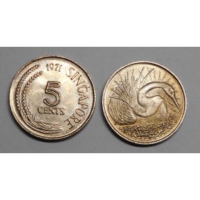 SINGAPORE 5 Cents 1971