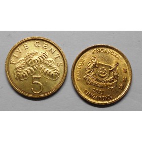 SINGAPORE 5 Cents 2011