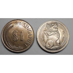 SINGAPORE 1 Dollar 1971