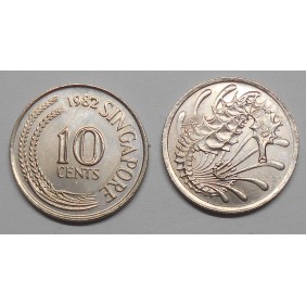 SINGAPORE 10 Cents 1982