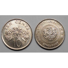 SINGAPORE 10 Cents 1986