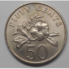 SINGAPORE 50 Cents 1987