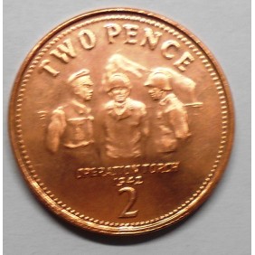 GIBRALTAR 2 Pence 2006...