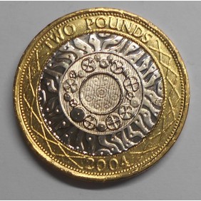 GREAT BRITAIN 2 Pounds 2004...