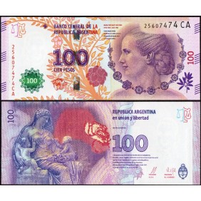 ARGENTINA 100 Pesos 2016...