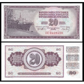 YUGOSLAVIA 20 Dinara 1974