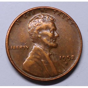 USA 1 Cent 1952 S Lincoln