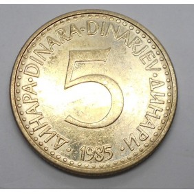 YUGOSLAVIA 5 Dinara 1985
