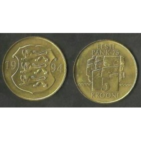 ESTONIA 5 Krooni 1994 75th...