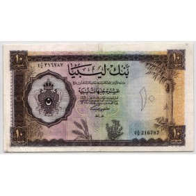 LIBYA 10 Pounds 1963