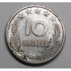 ALBANIA 10 Qindarka 1969...