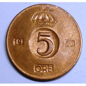 SWEDEN 5 Ore 1970