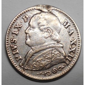 PIO IX 10 Soldi 1869 A.XXIII