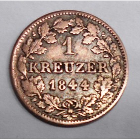 BAVARIA 1 Kreuzer 1844 AG