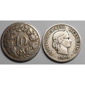 SWITZERLAND 10 Rappen 1904